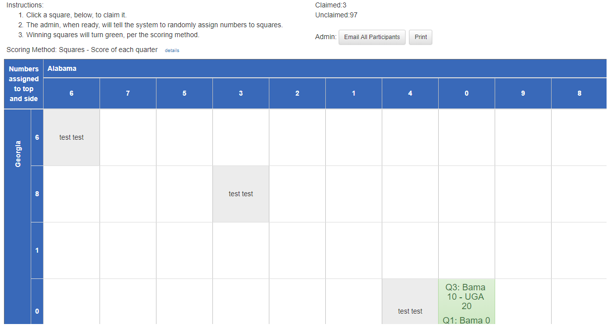 super bowl squares online super bowl squares online